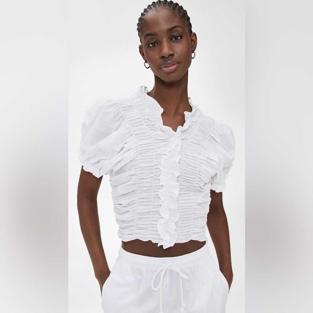 Lee Mathews NWT Frida Ruched Top